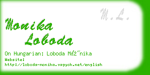 monika loboda business card